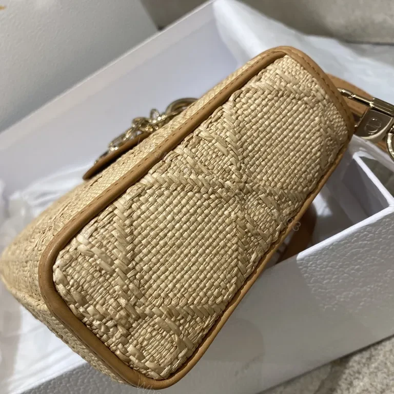 View 5 of Dior-Inspired Woven Handbag: Luxury Everyday Carry