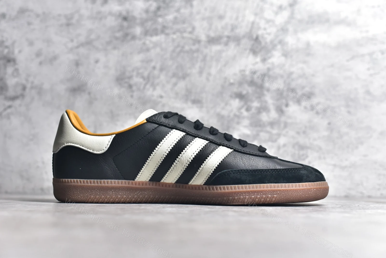 View 3 of Adidas Samba OG JJJJound Black