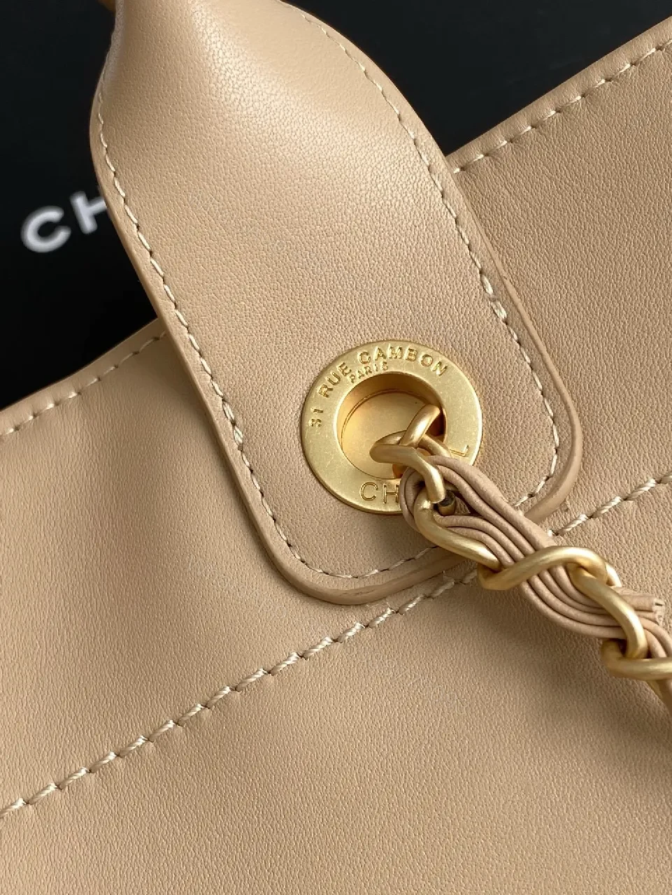 View 3 of Structured Texture Tote: Everyday Luxury Bag
