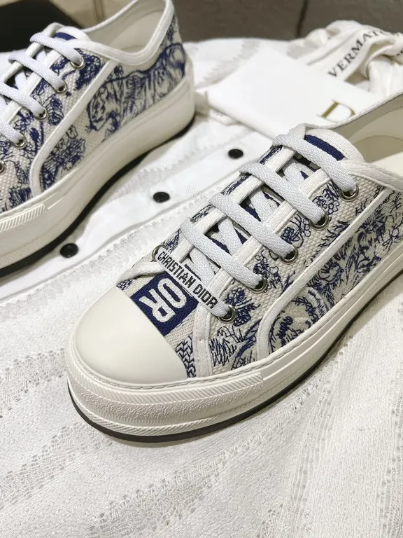 View 7 of Patterned Texture High-Tops with Dior Branding Sneaker