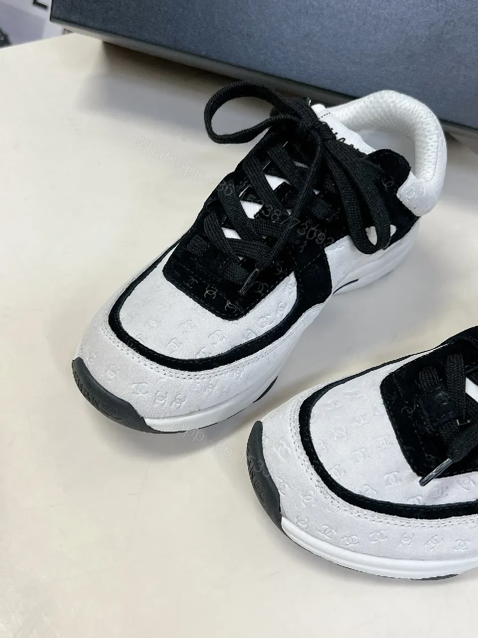 View 2 of Monochrome Luxe High-Tops: Subtle Designer Flair Comfort