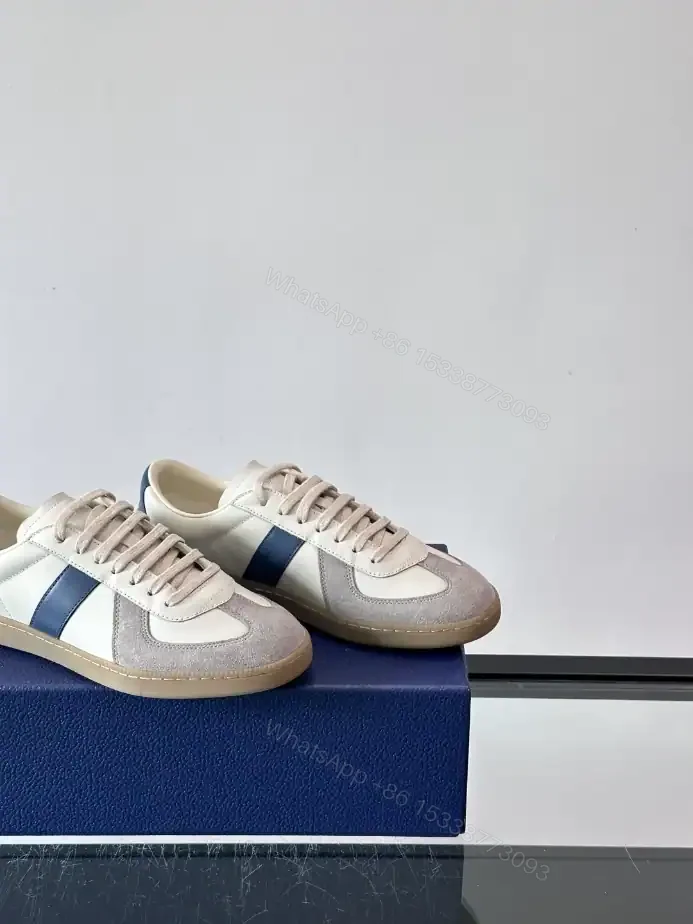 View 6 of DIOR B01 MATCHPOINT SNEAKER BLUE AND WHITE SMOOTH CALFSKIN WITH GRAY SUEDE – CD239