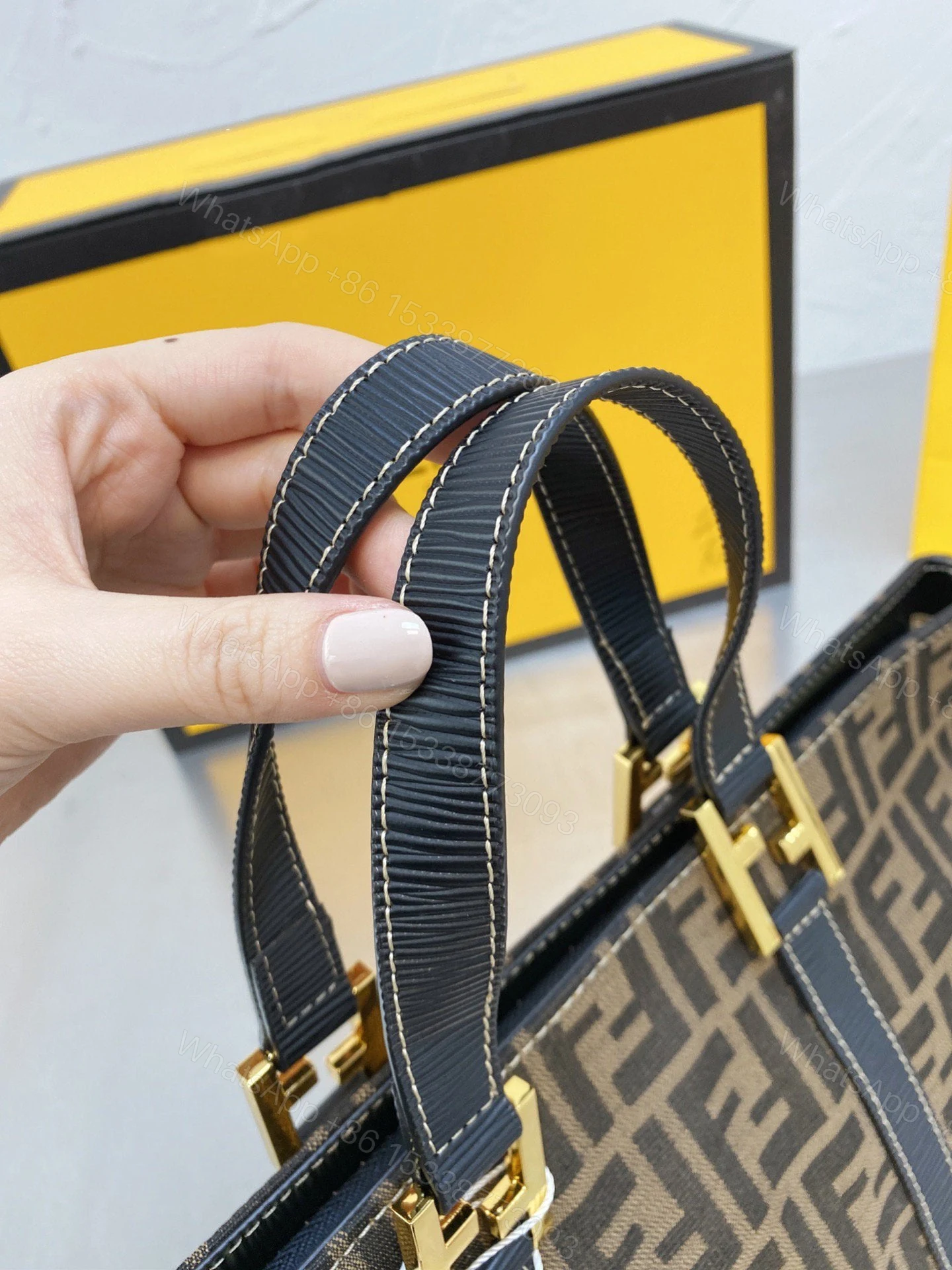 View 6 of Fendi Sunshine Large Shopper Bag