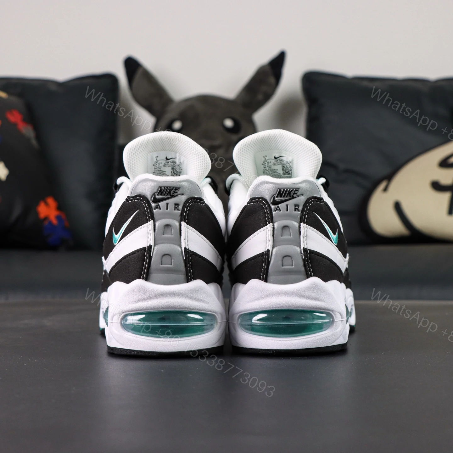 View 7 of Air Max 95 White Black Blue