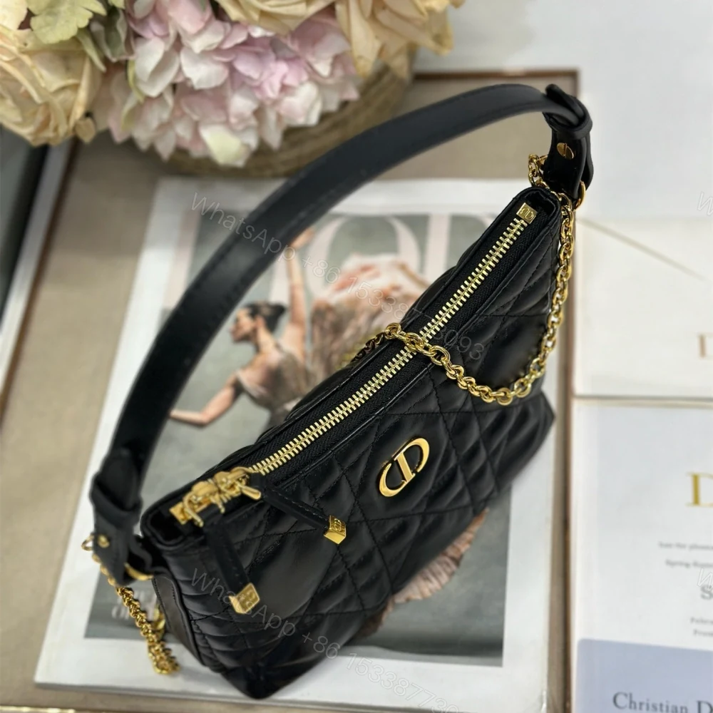 View 4 of 高仿Dior*MissCaro系列S5253M900小羊皮手提包Mini黑色免檢版
