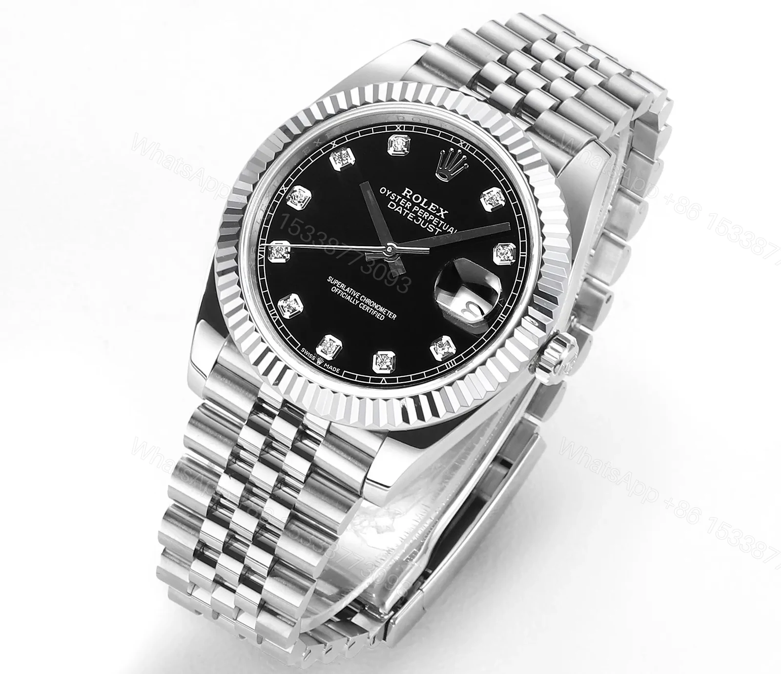 View 2 of VS Factory Clean Factory DDF Rolex Datejust 41mm Black Steel Watch