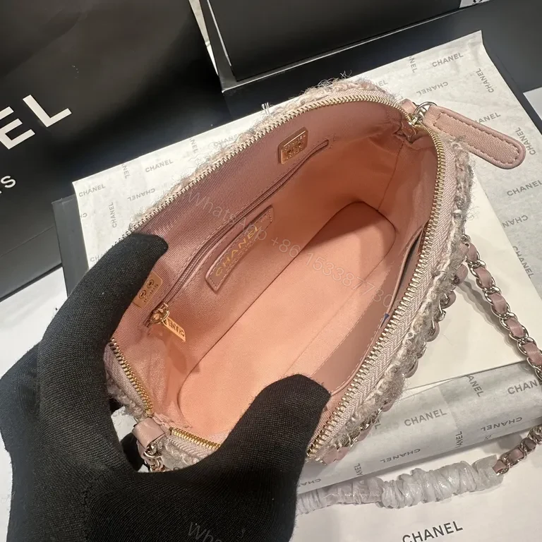 View 9 of Chanel Tweed Mini Dome Bag: Luxe Textured Versatility