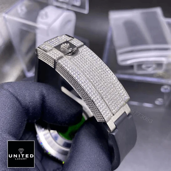 View 9 of Rolex Submariner 116336 Black Dial Diamond Bezel Replica