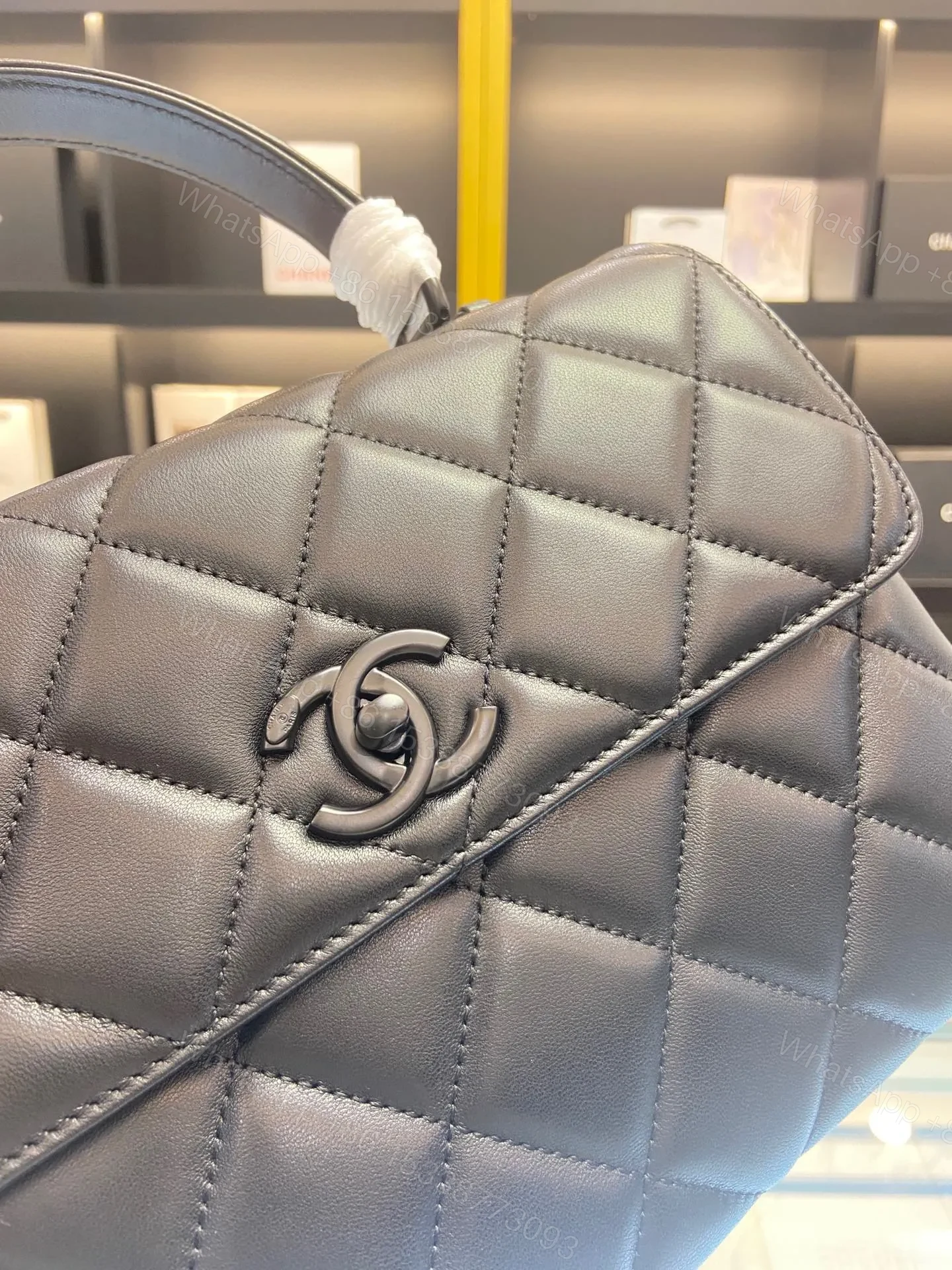 View 5 of Chanel Trendy Replica 11 Brown Leather Full Box Handbags 25cm