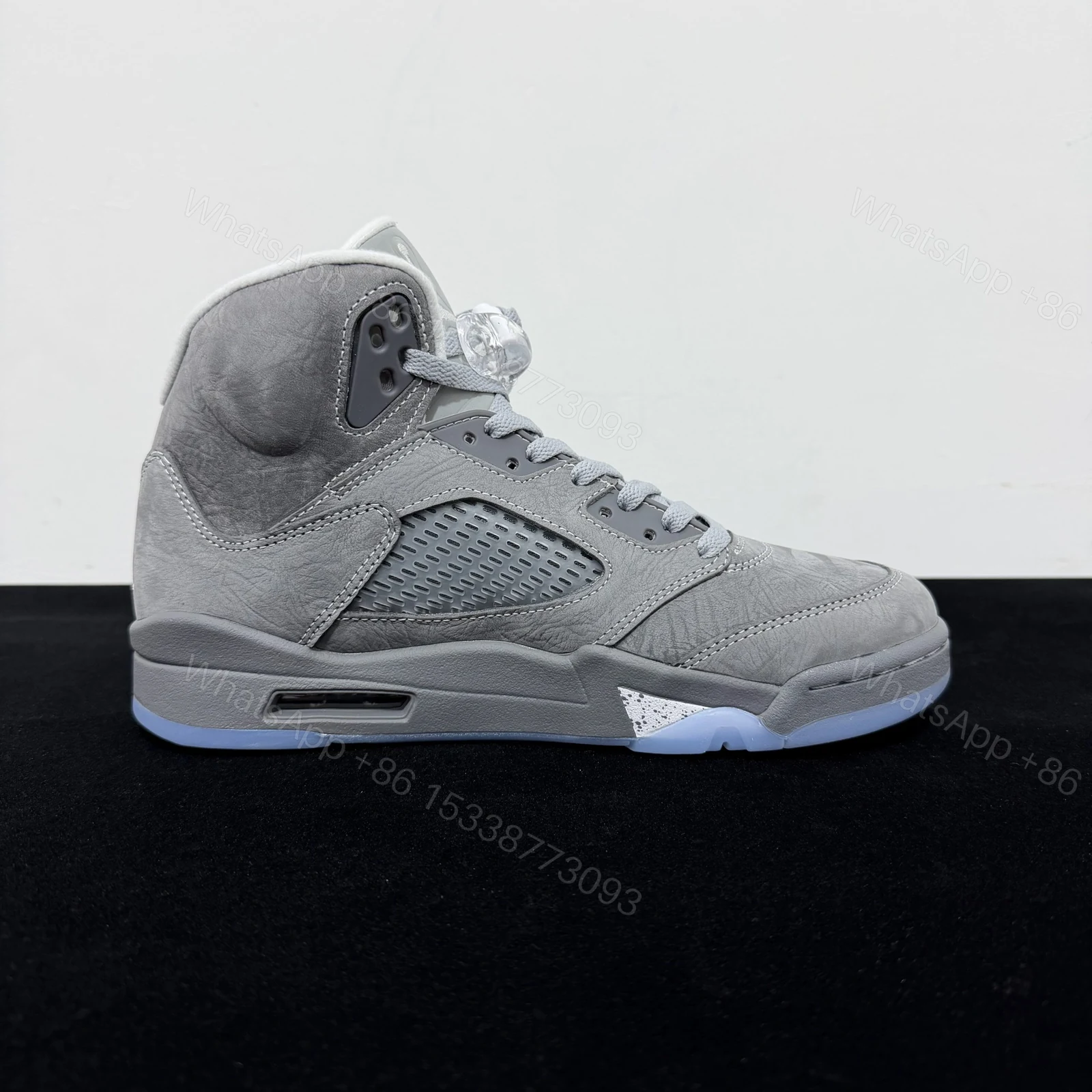 View 2 of Air Jordan 5 Wolf Grey Reps