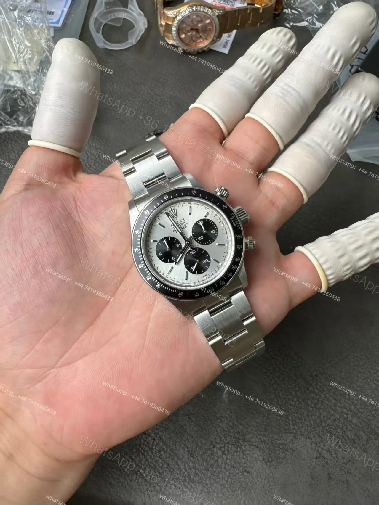 View 17 of Rolex Daytona 116500 Panda Customization Blaken Paul Newman 4130 Movement Best Super Clone