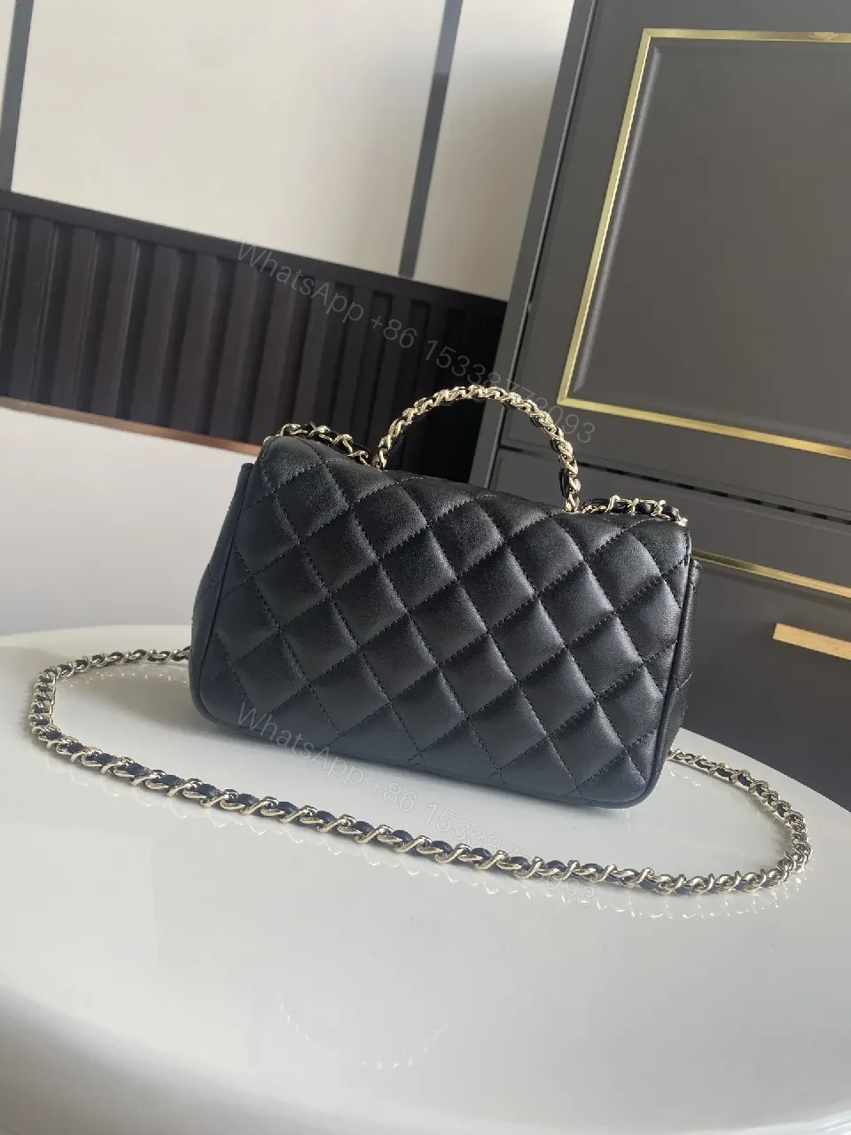 View 4 of Quilted Lambskin Bag: Classic Luxury, Compact Crossbody