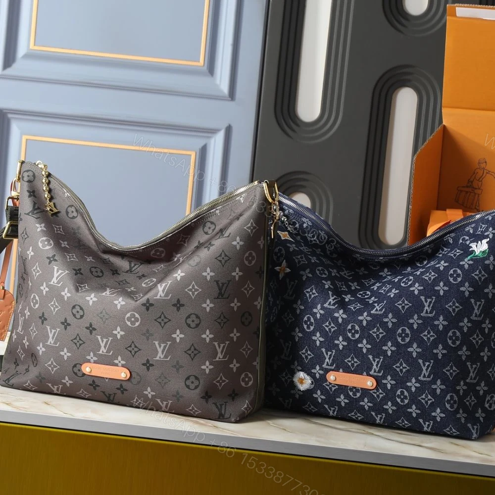 View 10 of Louis Vuitton Vagabond Hobo Denim Blue 48Cm M27555
