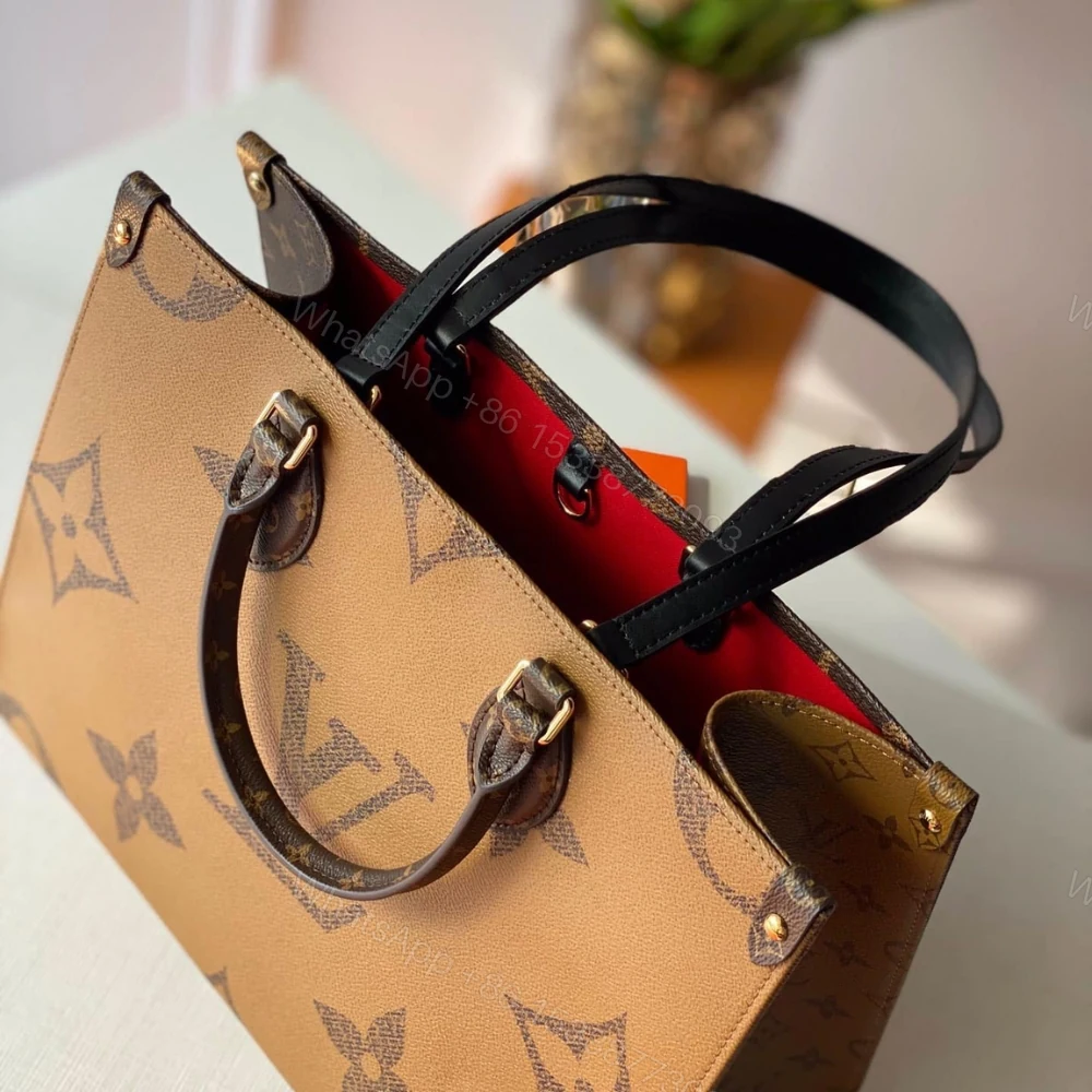 View 3 of Louis Vuitton Onthego MM Monogram Canvas Brown 35Cm M45321