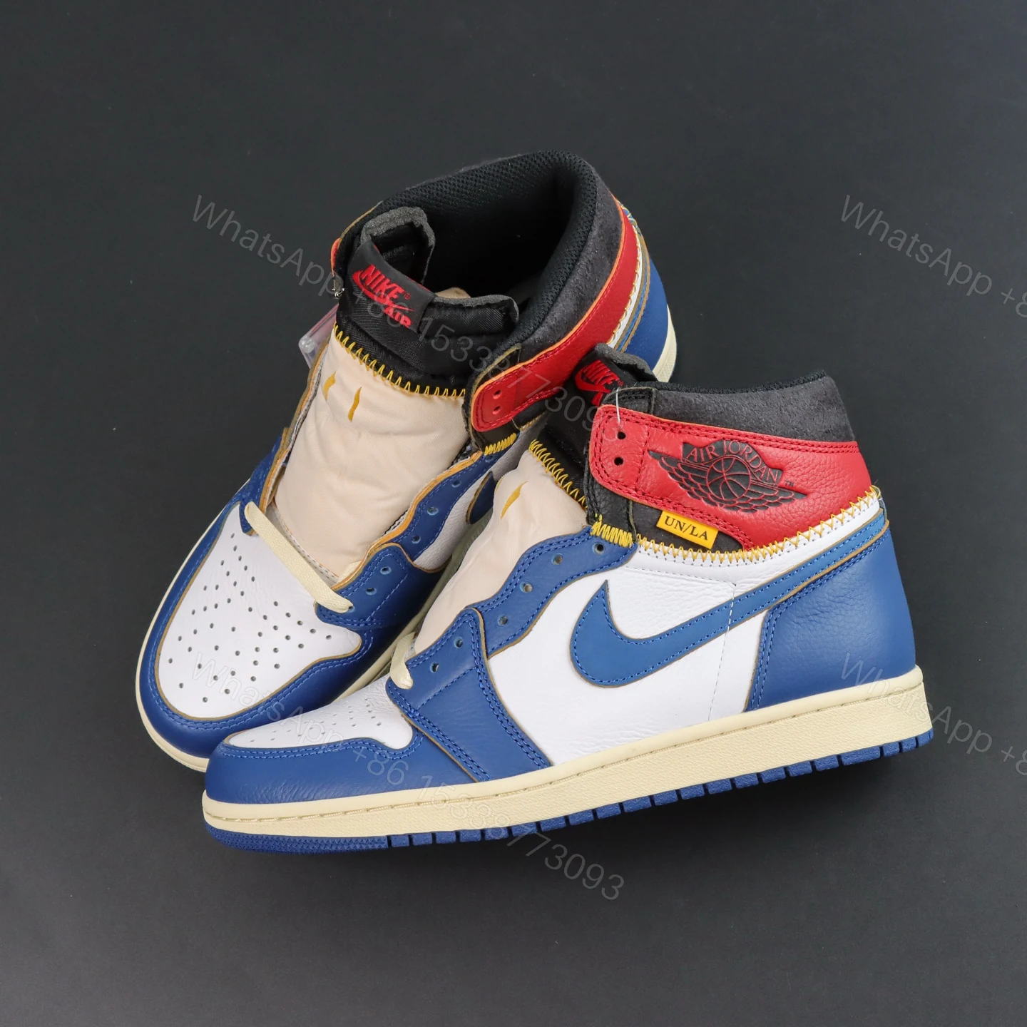 View 8 of Jordan 1 Retro High Union Los Angeles Storm Blue Reps