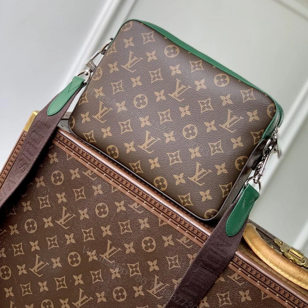 View 4 of Louis Vuitton Trio Messenger Bag Green 25Cm M12766