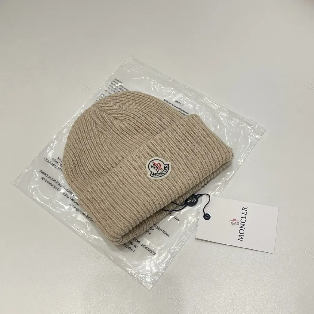 View 4 of Textured Knit Beanie with Leather Tag – Cozy Everyday Luxury