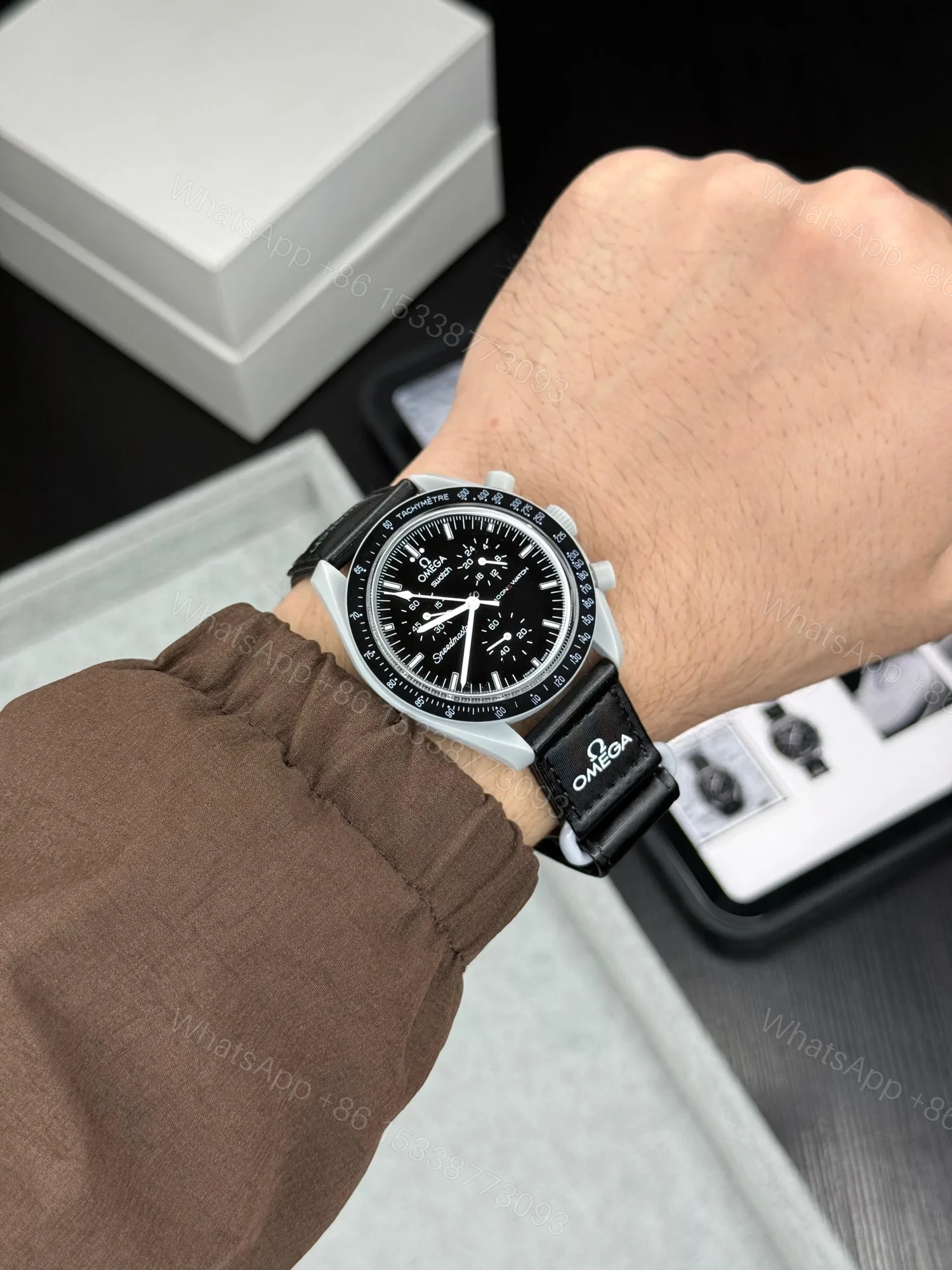 Swatch x Omega Bioceramic MoonSwatch All Black — view 1