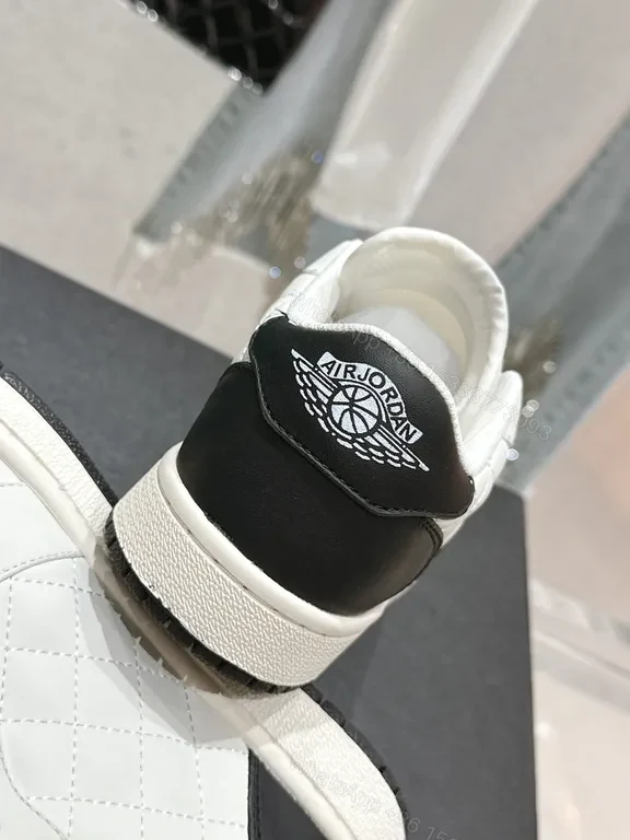 View 7 of White Quilted Leather Sneakers with Emblem - Elevated Comfort