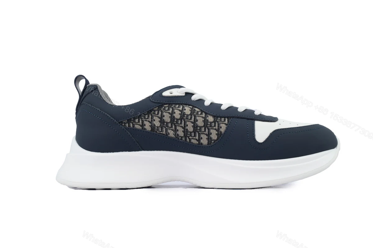 Dior B25 Runner Navy Blue Oblique Jacquard 3SN299ZIR_H561 — view 2