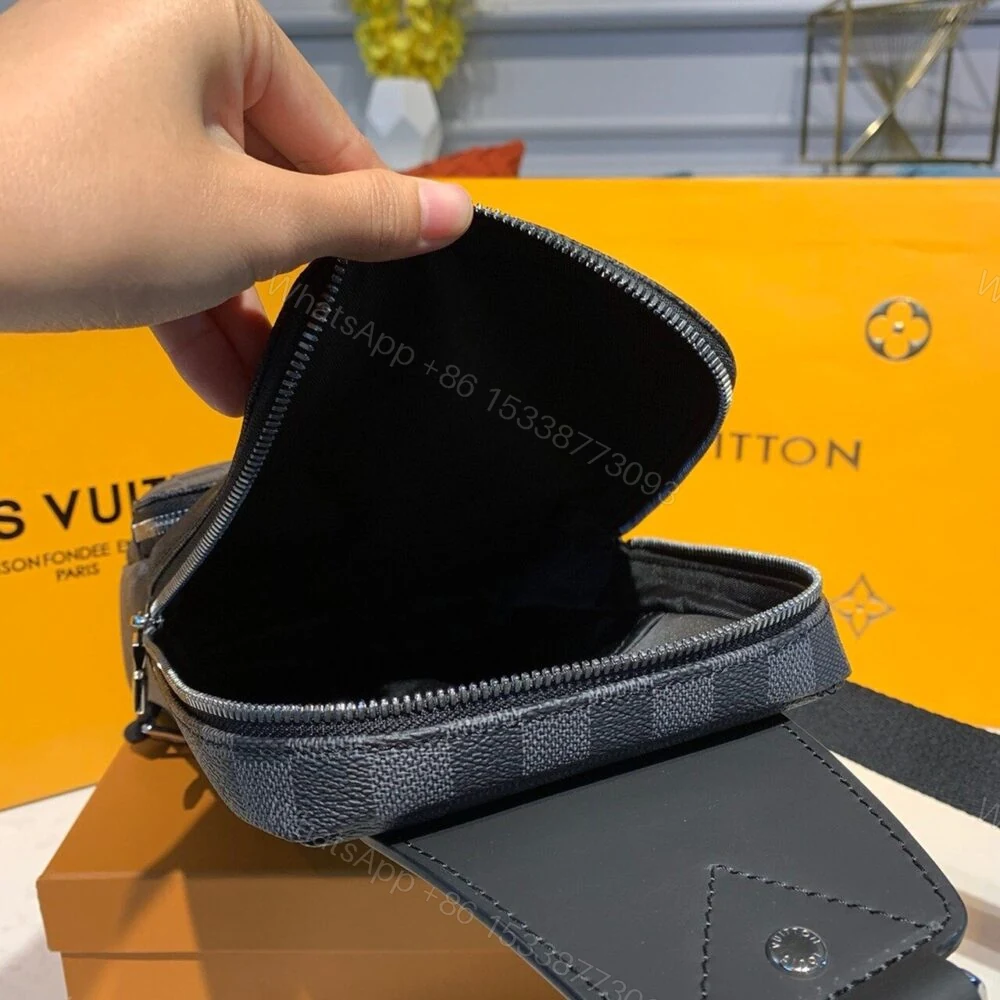 View 10 of Louis Vuitton Avenue Sling Bag Damier Graphite Canvas 31cm LV N41719