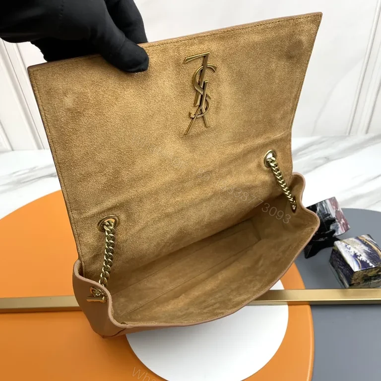 View 4 of Gold-Tone Logo Crossbody Bag: Minimal Leather Luxury