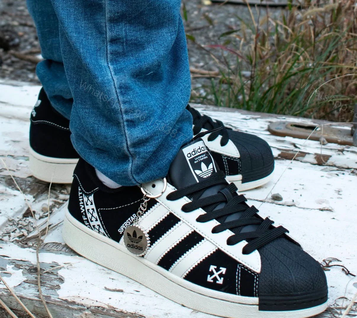 View 2 of First Copy Adidas Superstar Off White