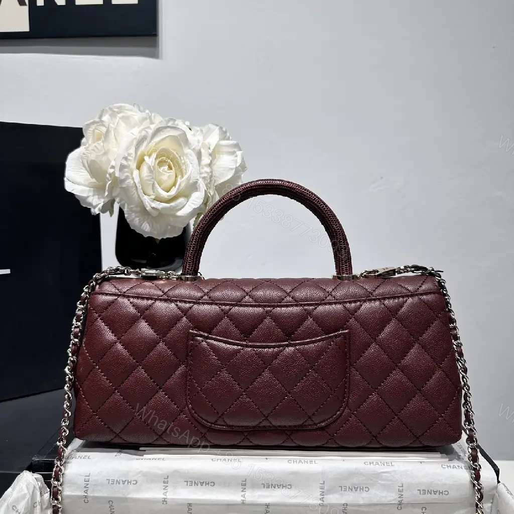 View 4 of Burgundy Quilted Leather Bag – Classic Chic, Everyday Luxury