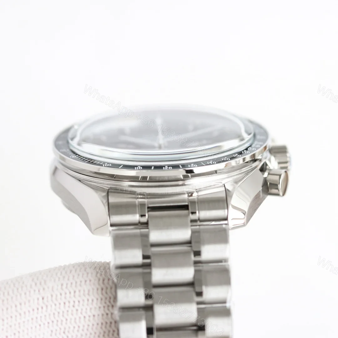 View 6 of Omega Speedmaster Silver Replica 42MM Premium Steel Bracelet Moonwatch Edition OM-SP-SLV-STL-42