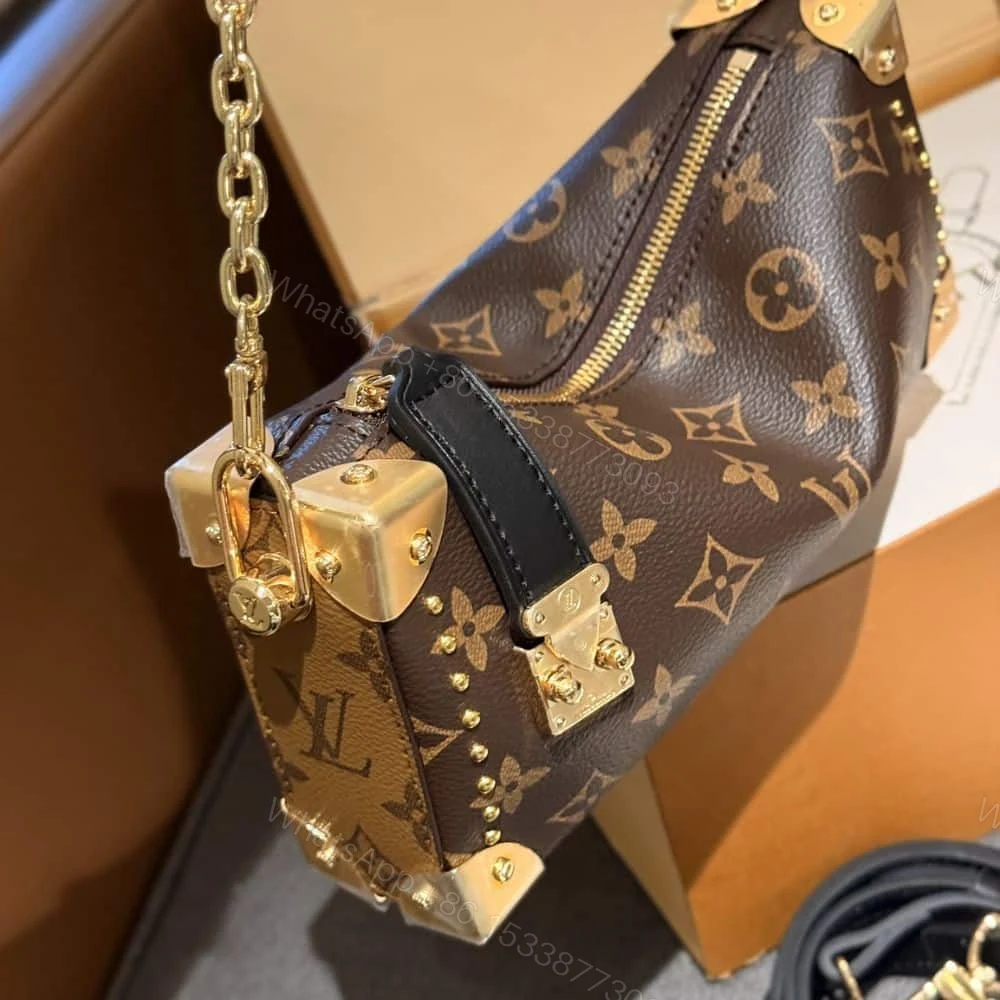 View 4 of Louis Vuitton Slim Trunk Bag Monogram Brown 23Cm M13147