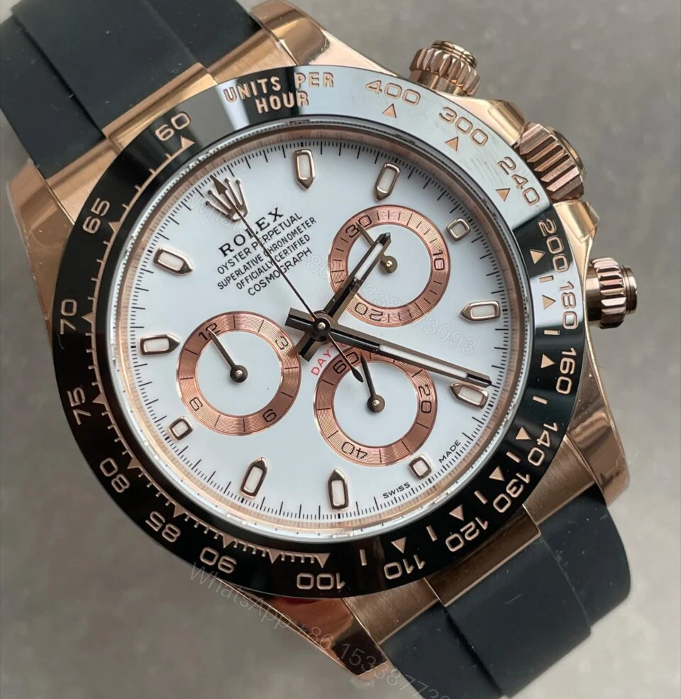View 2 of BTF factory 1:1 Rolex Daytona 116515 RG Best Edition White Dial SA4130