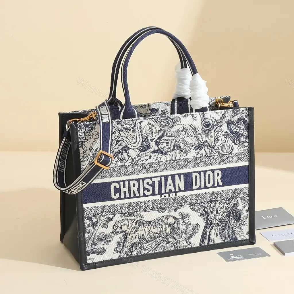 View 10 of Bold Graphic Tote with Leather-Trim Accent Satchel