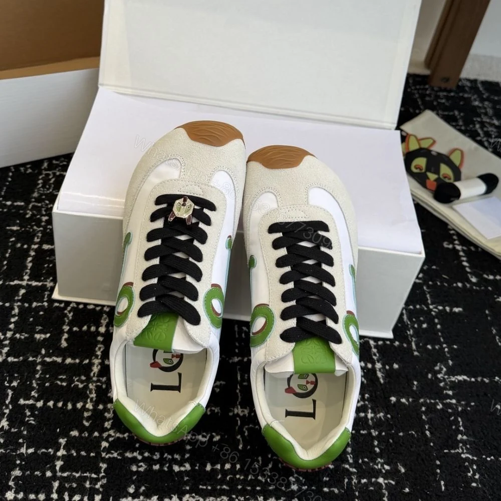 View 7 of Loewe Ballet Runner 2.0 Grass Green And Dark Orang