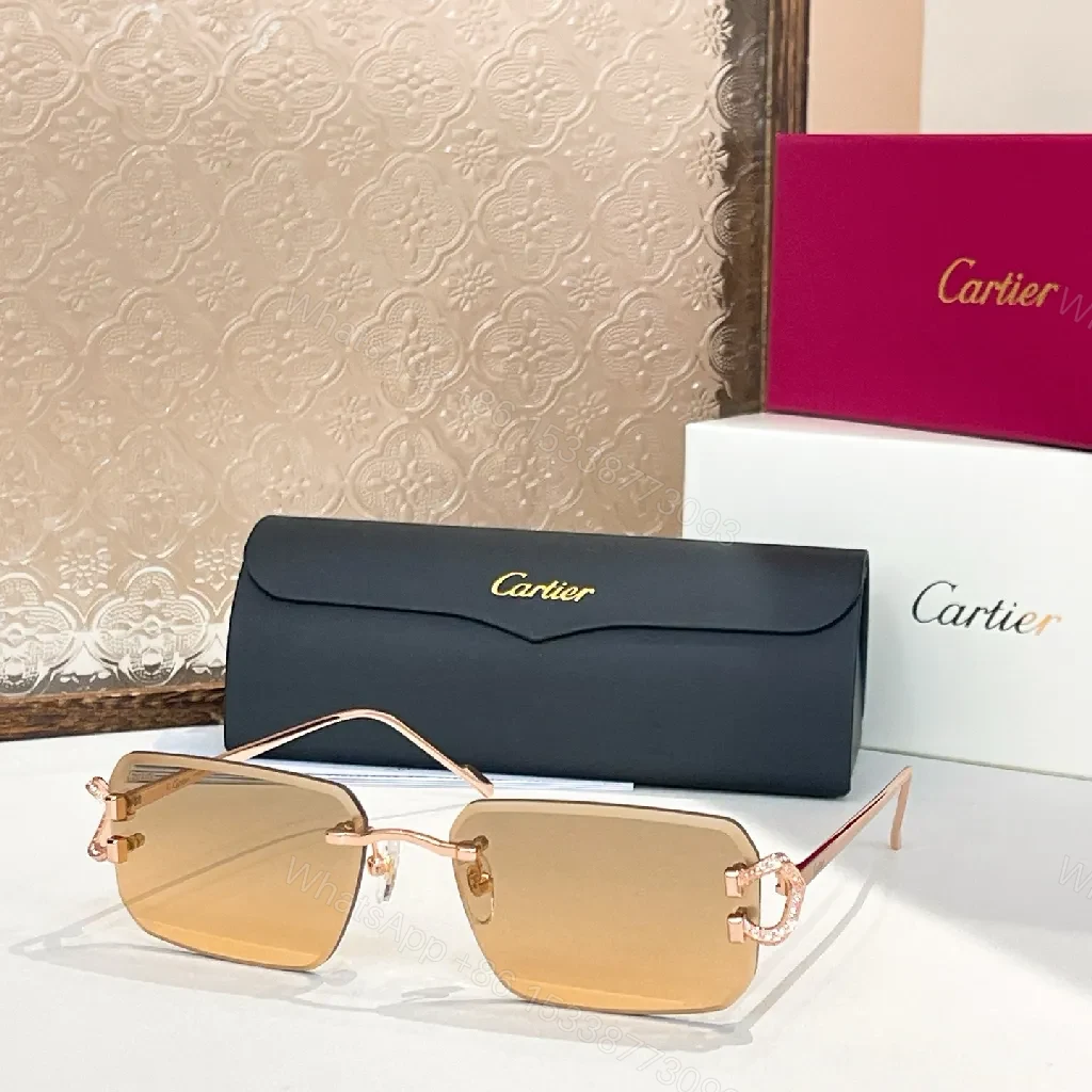 View 5 of Rose-Gold Titanium Sunglasses Case & Frames: Subtle Luxury