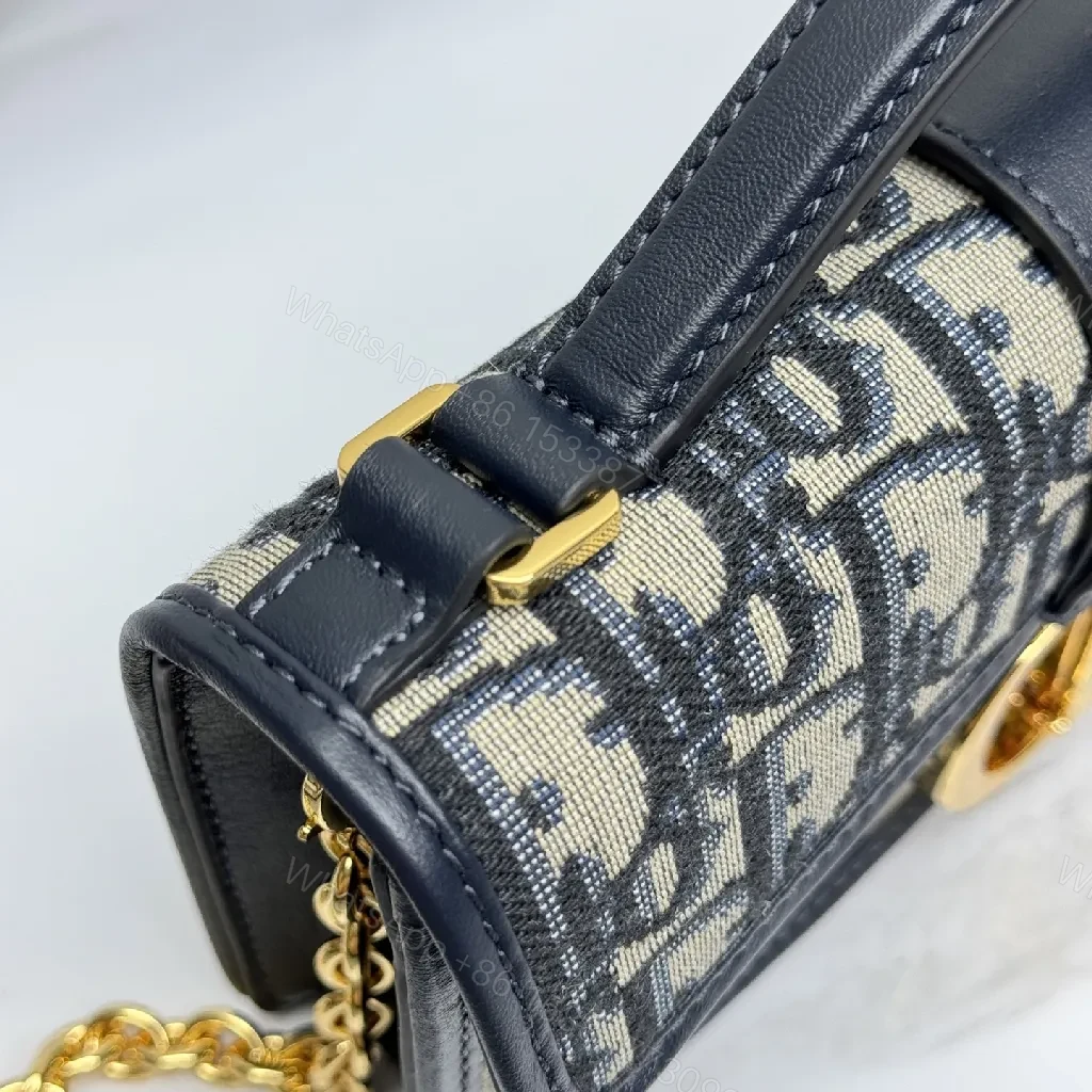 View 8 of Signature Crossbody: Lux Canvas, Gold Hardware, Compact Night-Ready