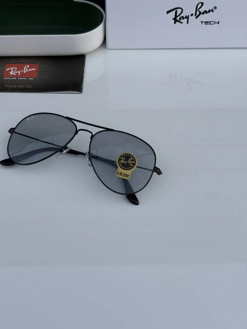 View 3 of First Copy Rayban Aviator 3026 Black Day Night