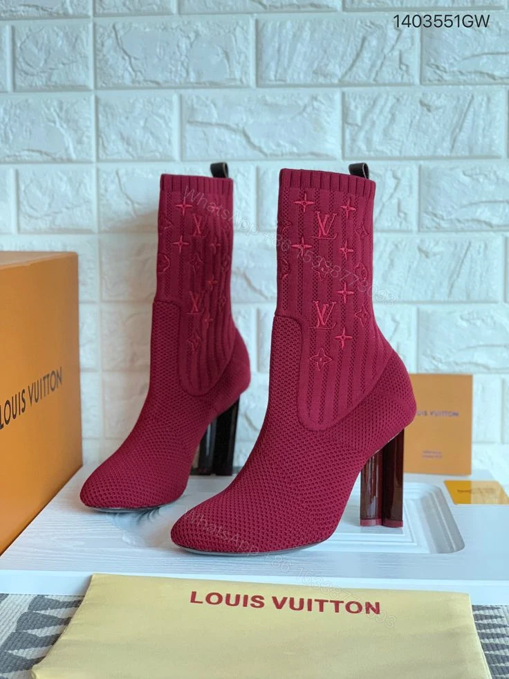 Louis Vuitton Silhouette ankle sock boots — view 1