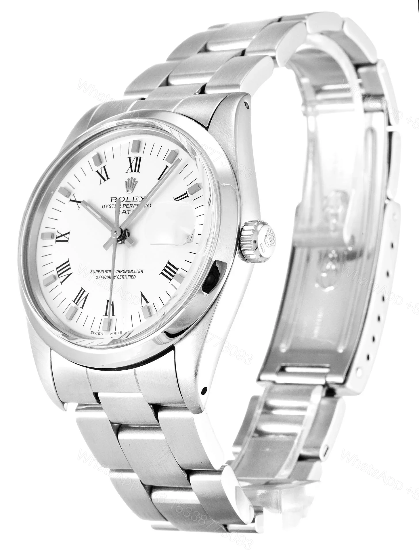 View 2 of Replica Rolex Oyster Perpetual Date White Dial 15000 34 mm