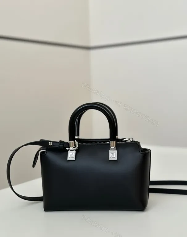 View 3 of Black Fendi Mini Bag: Structured, Luxury Everyday Crossbody