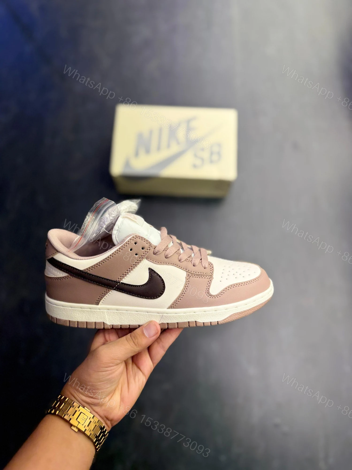 View 2 of FIRST COPY NIKE SB DUNK DIFFUSED TAUPE FOR MEN