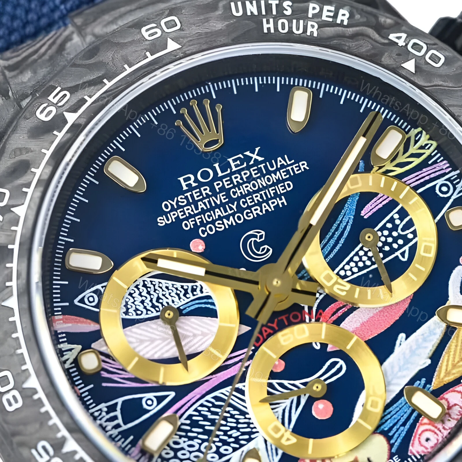 View 4 of Rolex Daytona Cosmograph Color Fish Pattern Dial 2071401 Replica