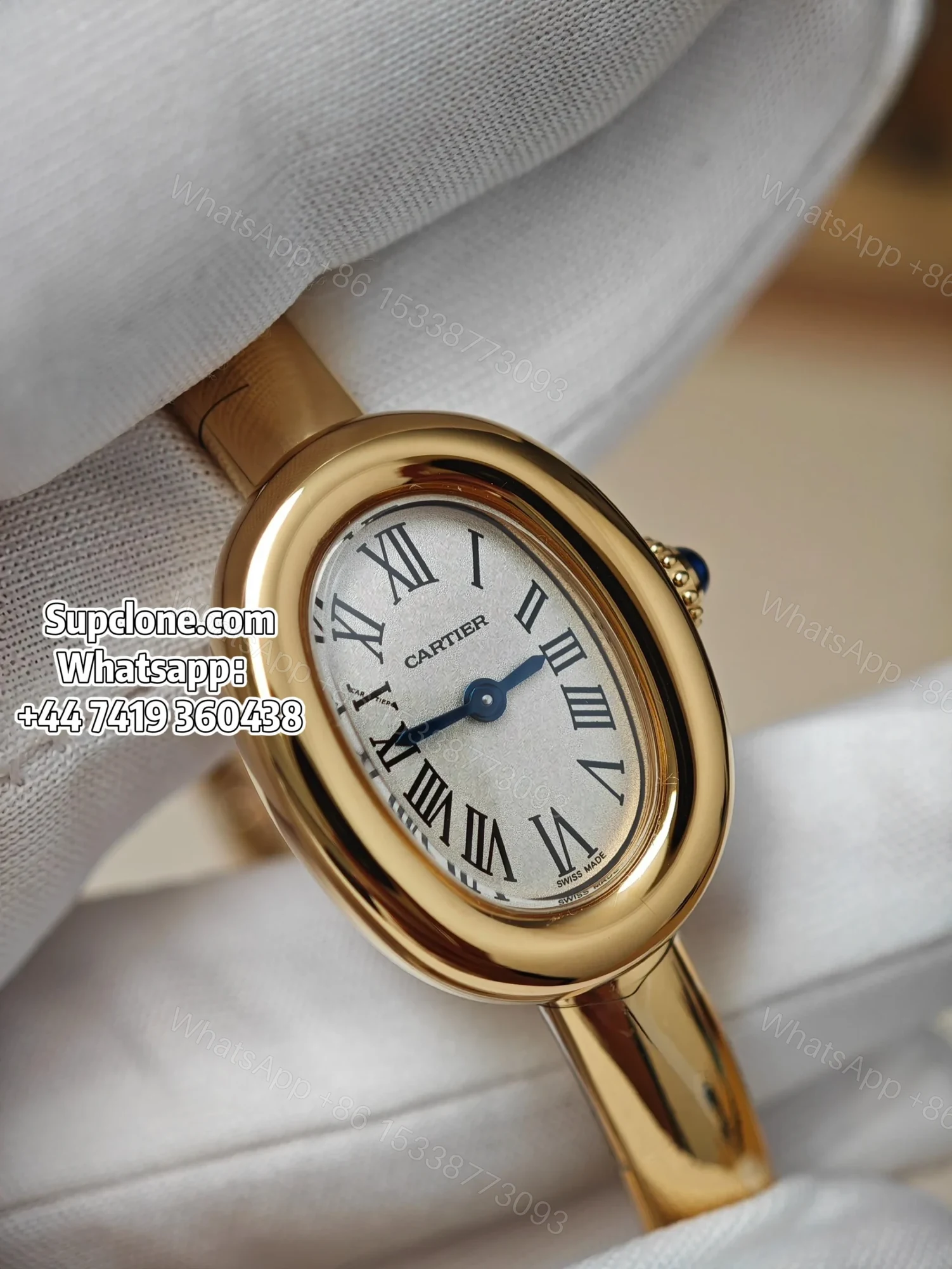 View 12 of Cartier Super Clone Watches 1:1 Baignoire WGBA0018 Gold Bangle Small