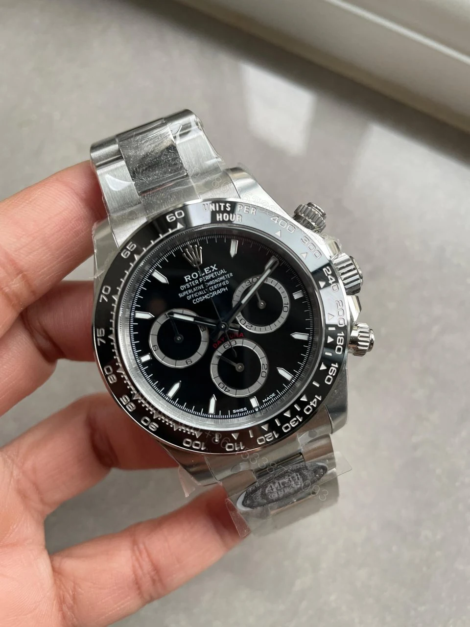 View 2 of Clean factory 1:1 Rolex 2023 Daytona 126500 Best Edition 904L Steel Black Dial SH4131