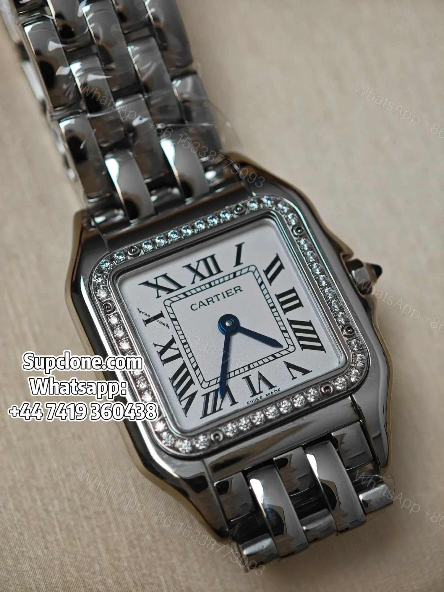 View 3 of Cartier Panthere W4PN0016 30×23mm Super Clone Quartz Steel Watch