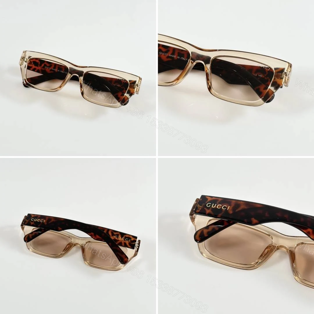 View 2 of First Copy Gucci GG1296 Sunglasses Silver Brown