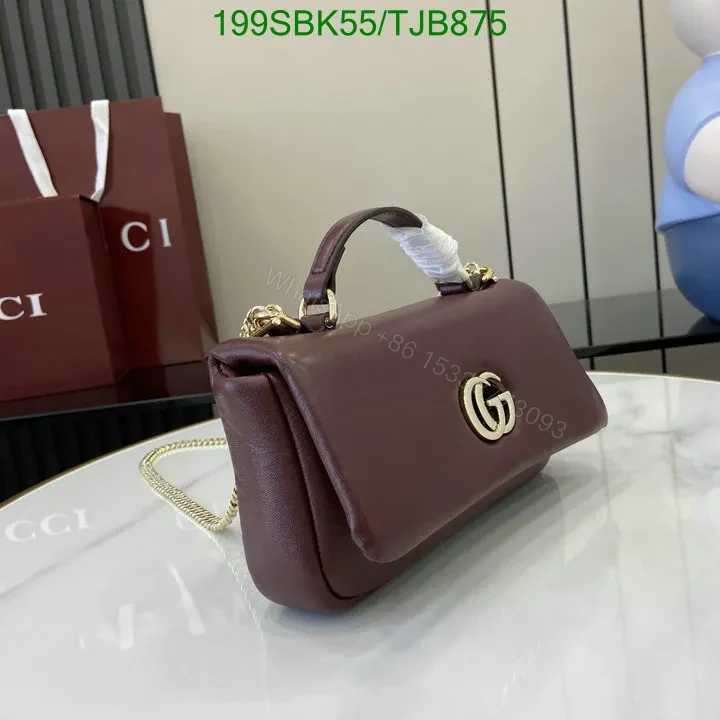 View 40 of Gucci Rosso Ancora Red Leather Mini Top Handle Bag HG258