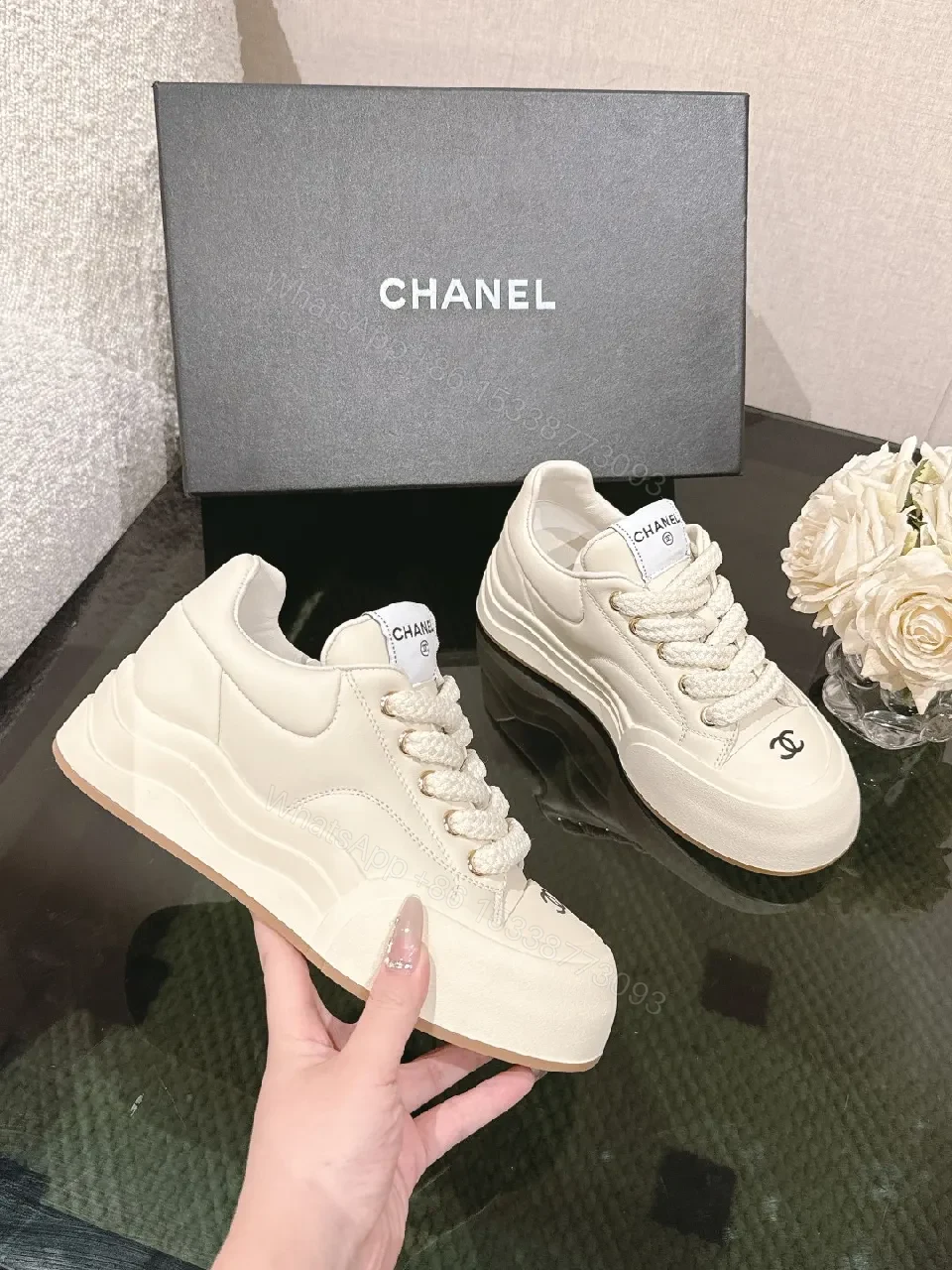 White Leather Couture Sneakers: Luxe Comfort & Everyday Style — view 1