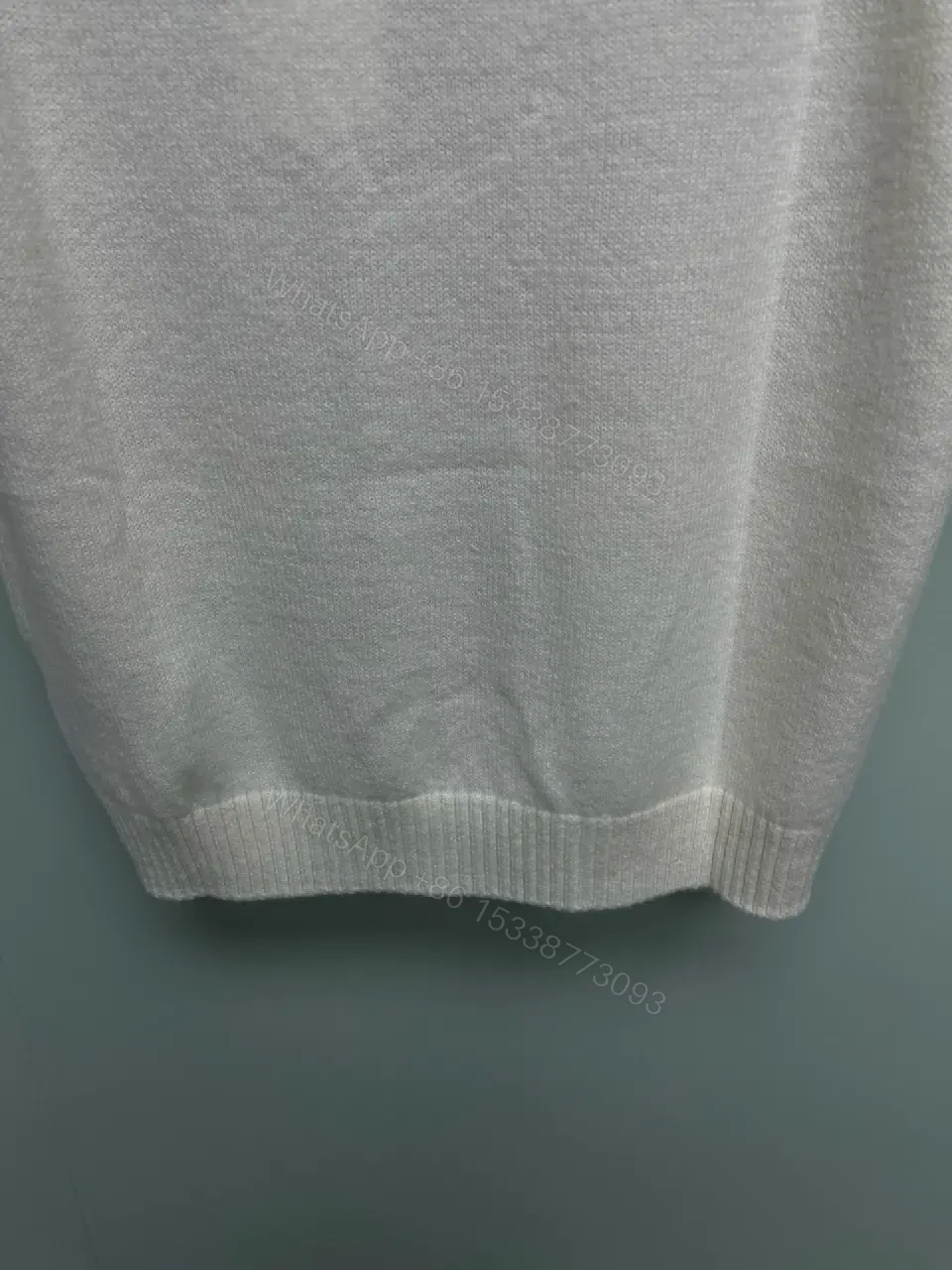 View 5 of Luxe Knit Top: Embroidered Logo with Floral Sparkle