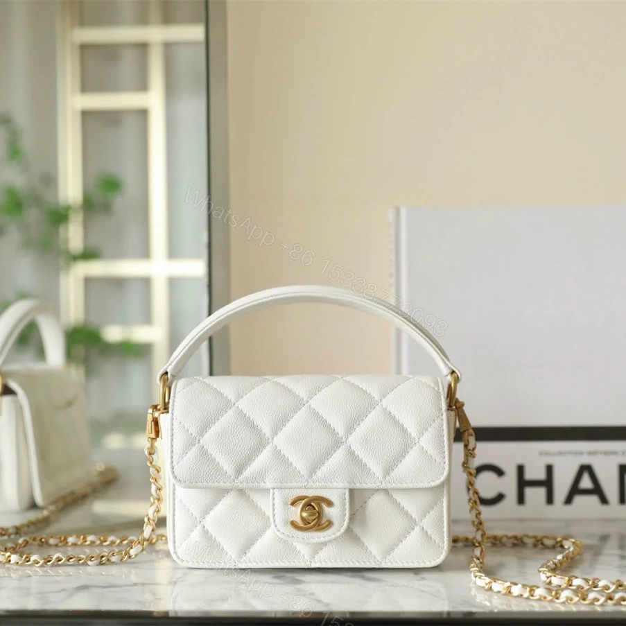 高仿Chanel*24K系列AS03002手柄口蓋包Mini牛皮免檢版 — view 1