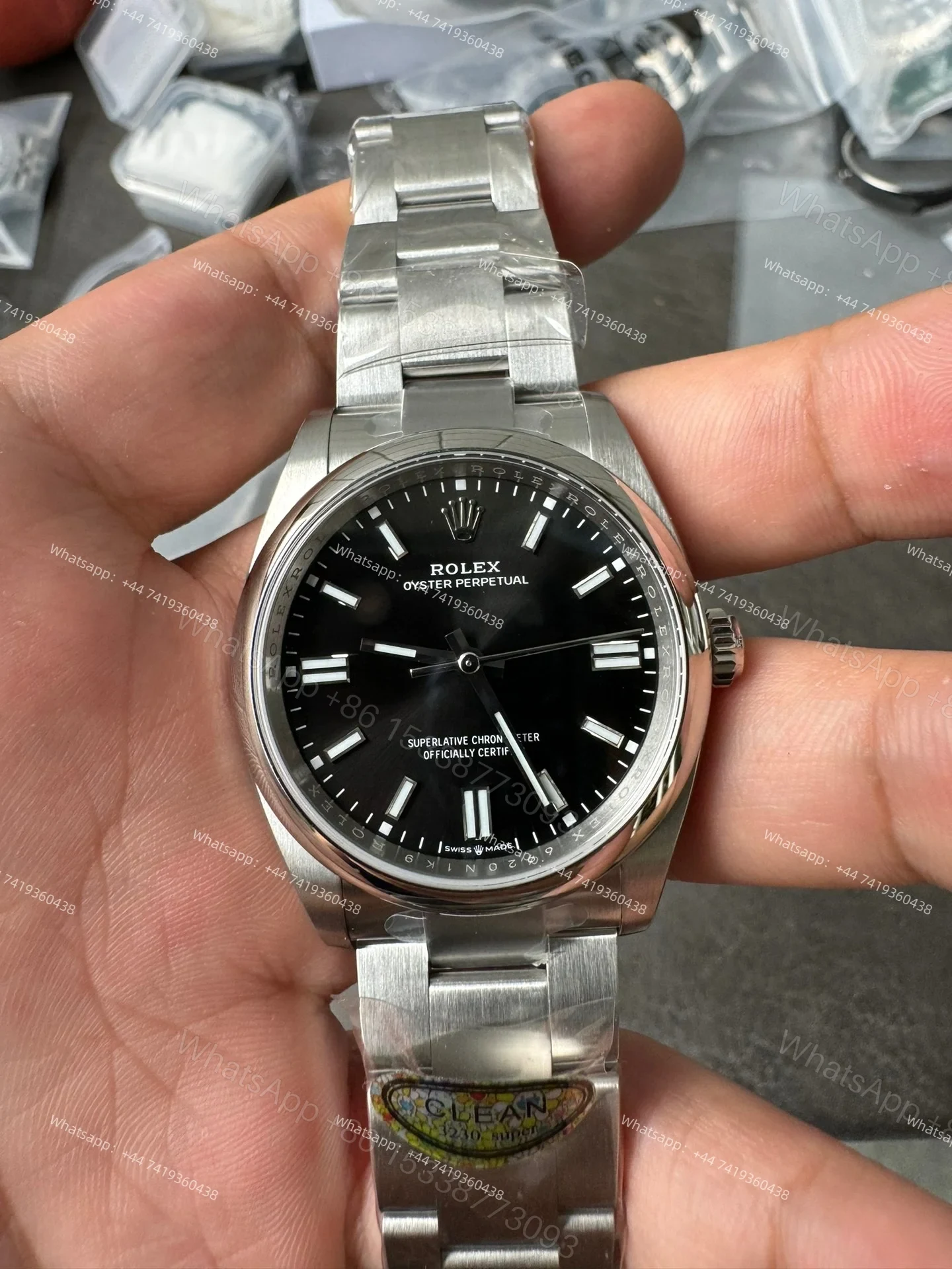 View 3 of Rolex Super Clone Oyster Perpetual M126000-0002 Black Dial 36MM 3230 Movement